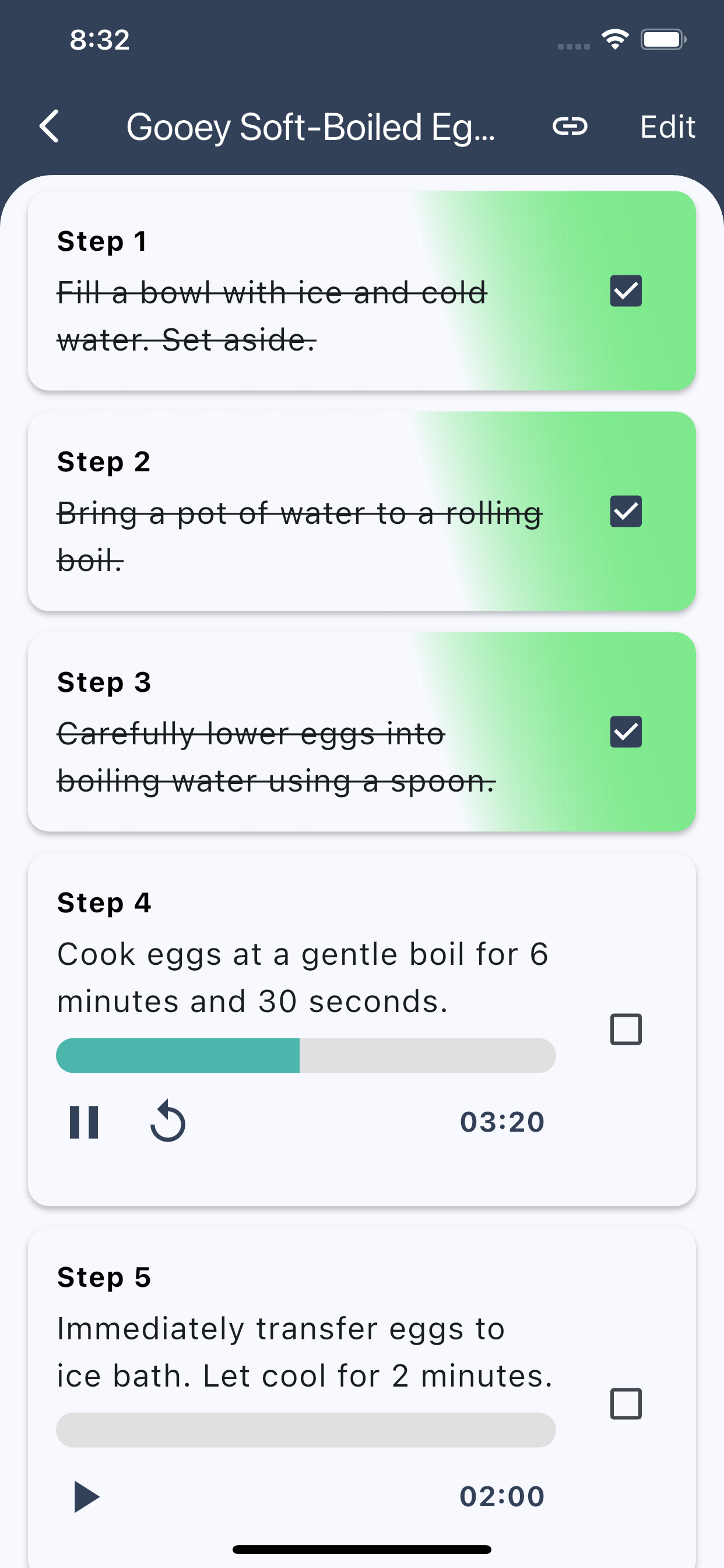 Simple Mode - Step checklist with progress tracking